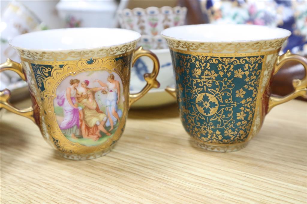 A group of mixed 18th and 19th century English and Continental porcelain, mostly damaged, for restoration